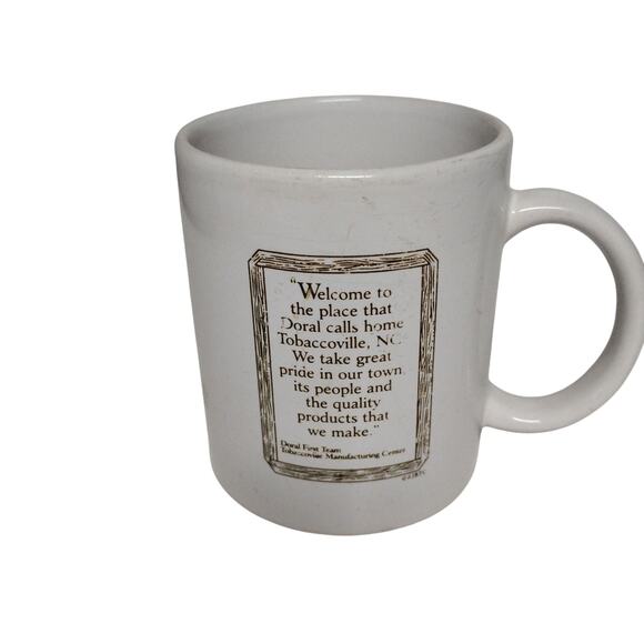 🚬☕Vintage RJ Reynolds Doral Cigarette Ashtrays Mug Tobacco Cup Collectible - Picture 15 of 16